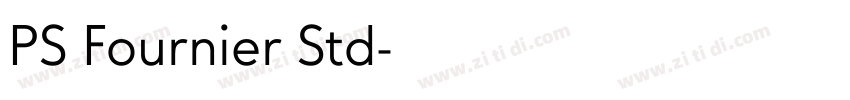 PS Fournier Std字体转换 PS Fournier Std字体转换